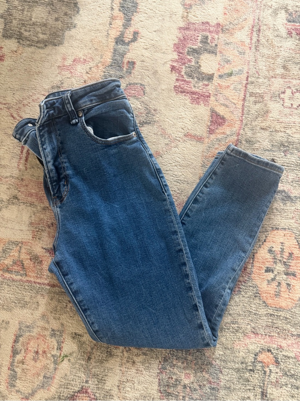 Abercrombie & Fitch High-Rise Slim Jeans - Medium Blue Wash
